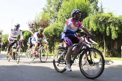 健康骑行 快乐生活--3510绿色骑行风 走进北京顺义